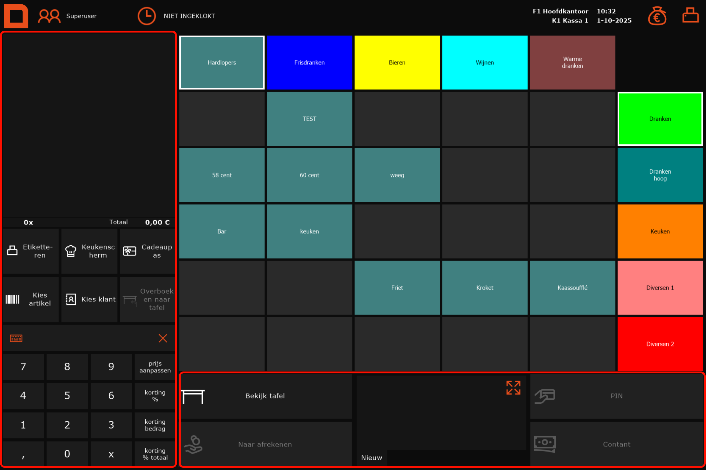 Schermindeling wijzigen
